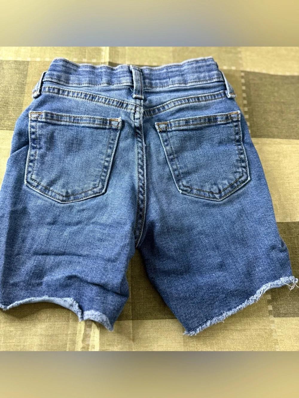 Old Navy Medium Blue Distressed Denim Shorts for Kids